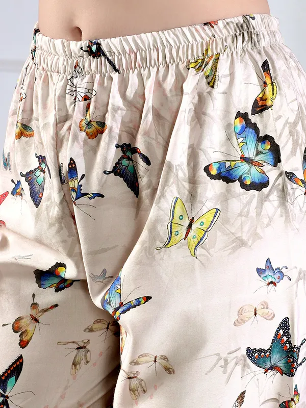 Floral_And_Butterfly_Print_Co-Ord_Set_For_Women_-_Beige