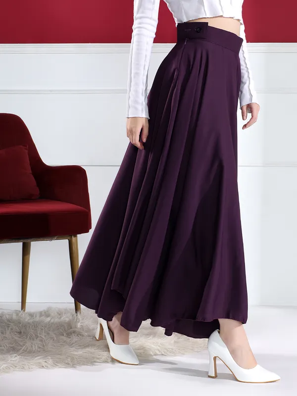 Women'S_High-Waist_Pleated_Flared_Maxi_Skirt_-_Deep_Purple