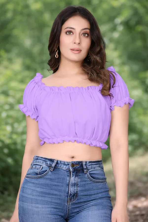 Lavender_Ruffle_Crop_Top_For_Women