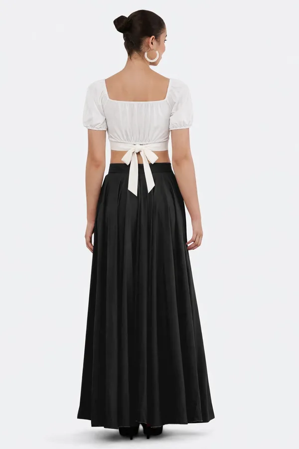 Black_And_White_Two-Piece_Crop_Top_And_Maxi_Skirt_Set