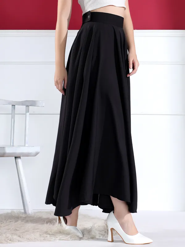 Women'S_Black_High-Waisted_Pleated_Maxi_Skirt
