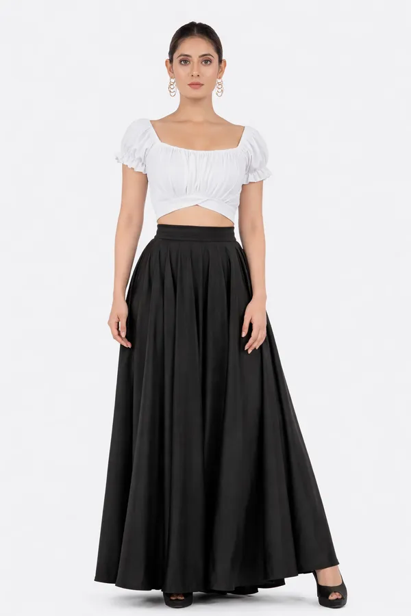 Black_And_White_Two-Piece_Crop_Top_And_Maxi_Skirt_Set