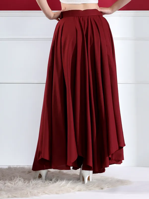 Burgundy_Pleated_Maxi_Skirt_-_Flowy_A-Line_High_Waist_Long_Skirt_For_Women