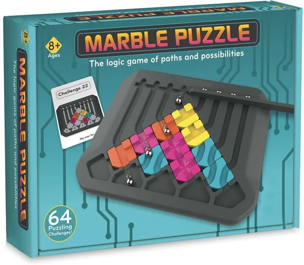 Multicolor_Marble_Puzzle_Logic_Game_Of_Paths,_Possibilities_Brain_Educational_Game_For_Kids_20_Pieces