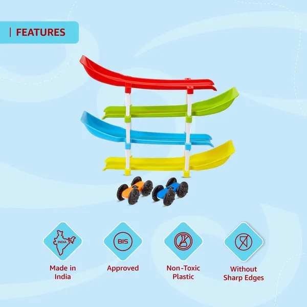 Multicolor_4_Level_Car_Ramp_Racer_Toy_With_4_Mini_Cars_&_Rolling_Track_Toy_Fun_Car_Toy_Set