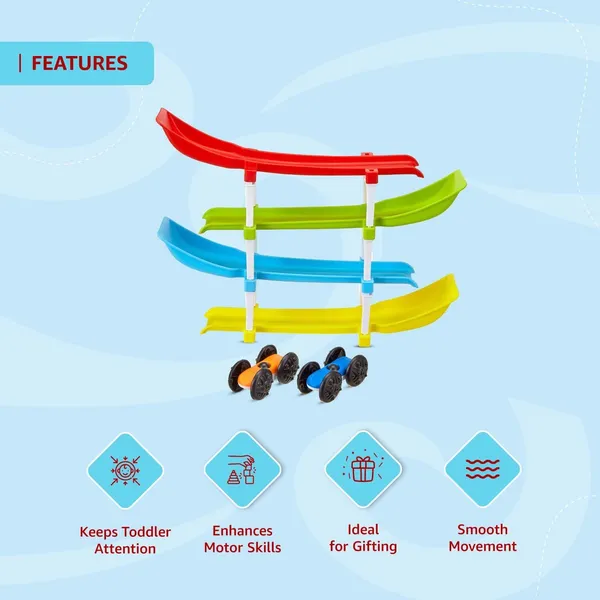 Multicolor_4_Level_Car_Ramp_Racer_Toy_With_4_Mini_Cars_&_Rolling_Track_Toy_Fun_Car_Toy_Set
