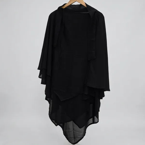 Black_Premium_Soft_Faux_Georgette_Khimar