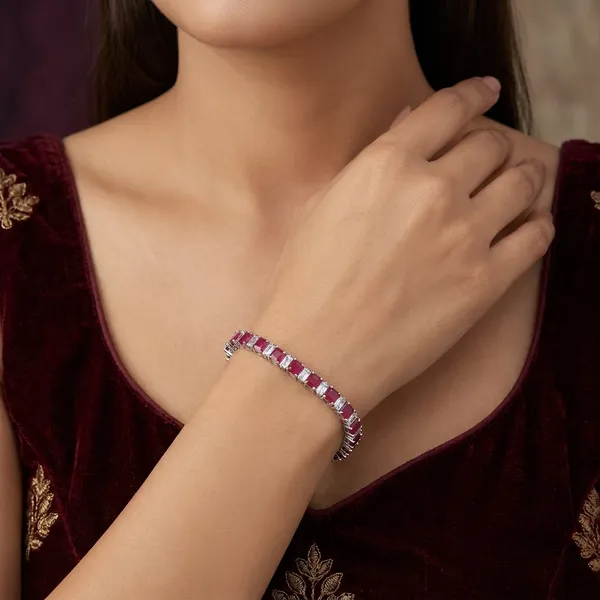 Red_Stainless_Steel_Ruby_With_American_Diamond_&_Water_Resistant_Bracelet_For_Women