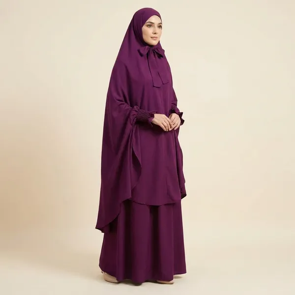 Purple_Firdaus_Fabric_Adjustable_Jilbab_&_Skirt