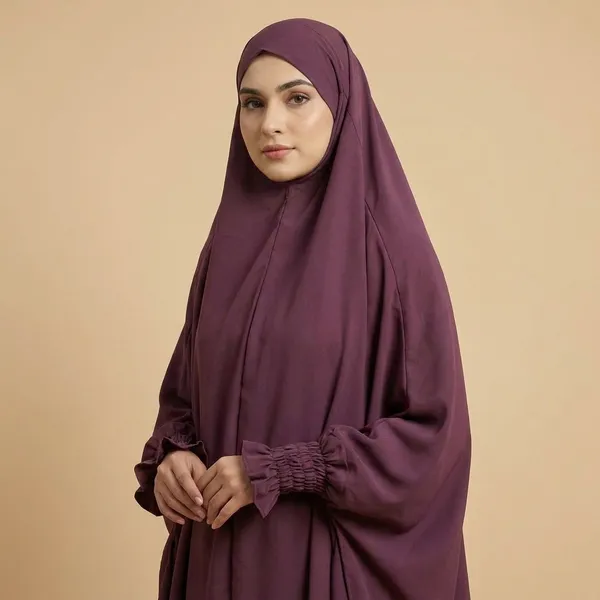Dusky_Pink_Firdaus_Fabric_Adjustable_Jilbab_&_Skirt
