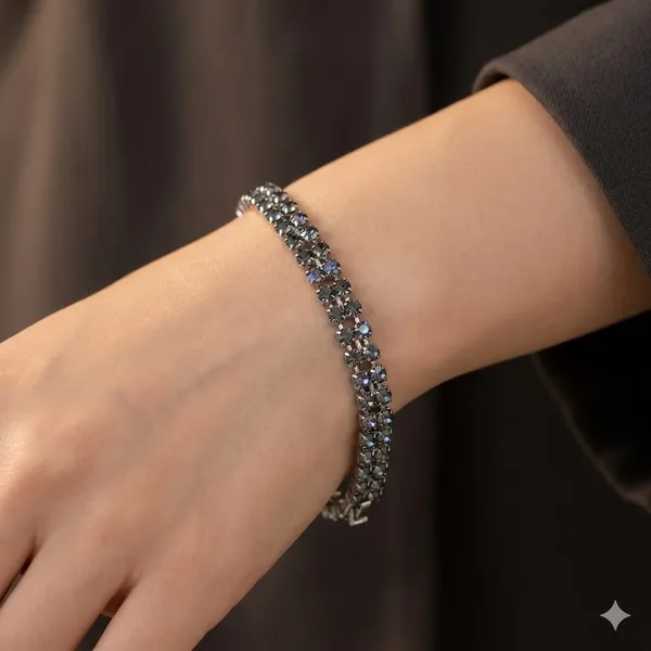 Crystal_Color_Double-row_gemstone_bracelet