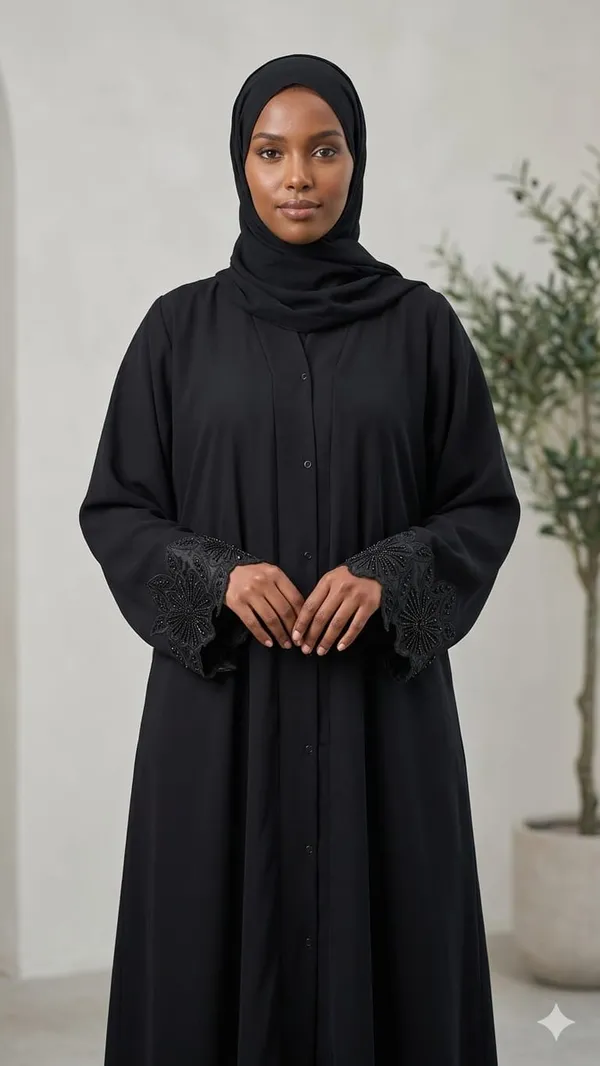Black_Ebony_Scallop_Abaya_Burqa_With_Attached_Shrug_For_Women