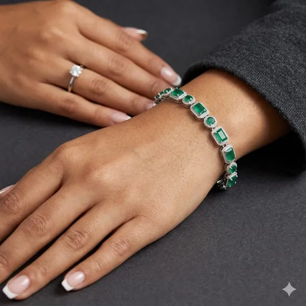 Emerald_green_baguette_bracelet