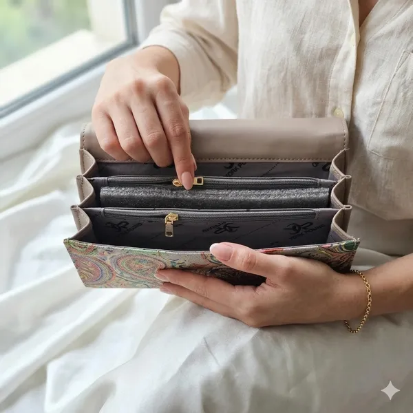 Grey_Floral_Hand-Embroidered_Wallet_with_Multi-Pocket_Storage