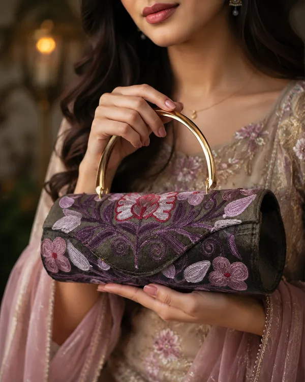 Mauve_Mystique_Metal_Handle_Bag
