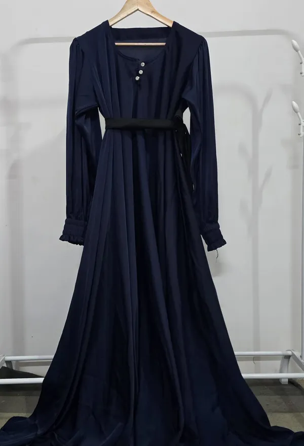 Navy_Blue_Noor_Abaya_Burqa_With_Attached_Shrug_For_Women