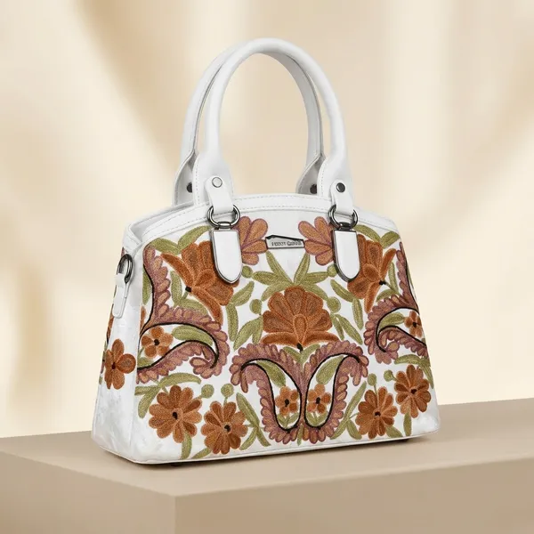 White_Leather_Sling_Bag_For_Women_&_Girls