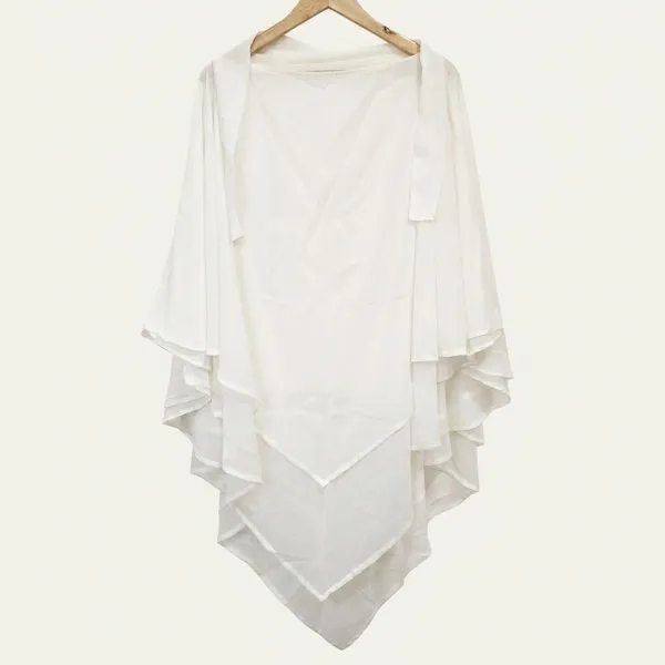 White_Premium_Soft_Faux_Georgette_Tie_Back_Strings_Khimar