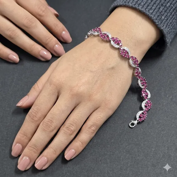 Rosy_Infinity"_Alternating_Pave_and_Pink_Gemstone_Bracelet