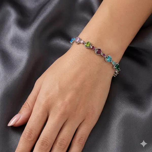 Spectrum_Heart_Bracelet:_Colorful_Multi-Stone_Statement_Piece