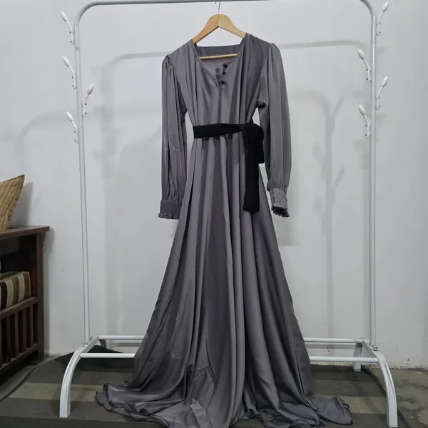 Steel_Grey_The_Belted_Pewter_Abaya_Burqa_With_Attached_Shrug_For_Women