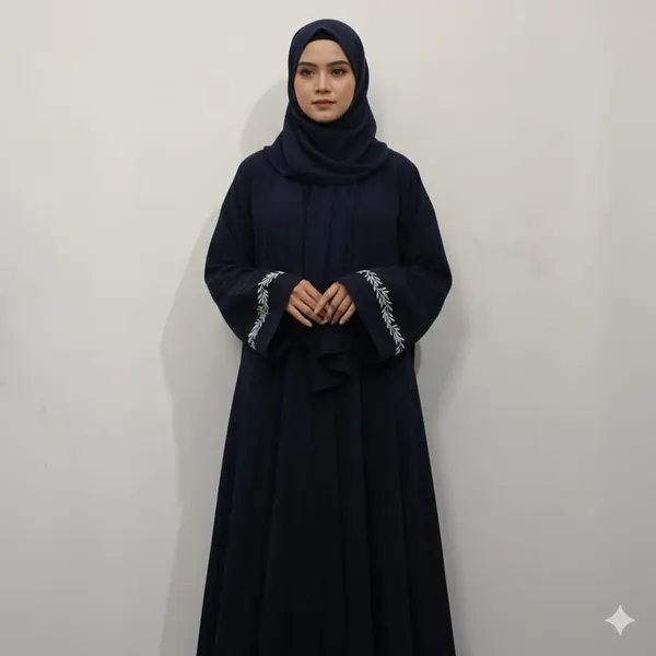 The_Empress_Navy_Blue_Abaya_Burkha_For_Women
