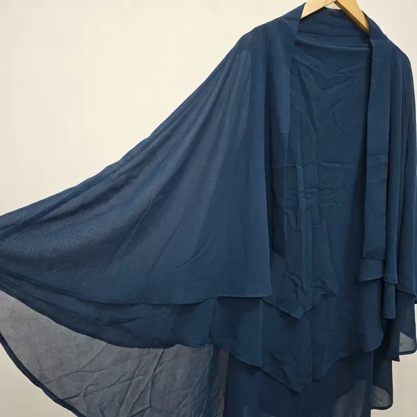 Blue_Premium_Soft_Faux_Georgette_Tie_Back_Strings_Khimar