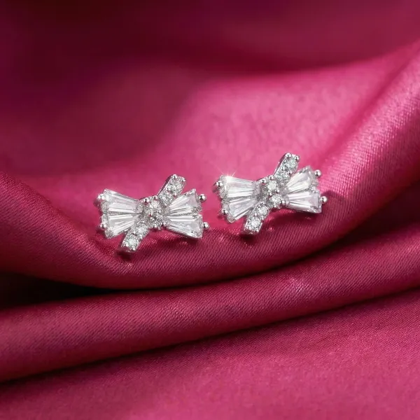 Bow_Silver_Earrings_3_Pair_Combo__For_Women