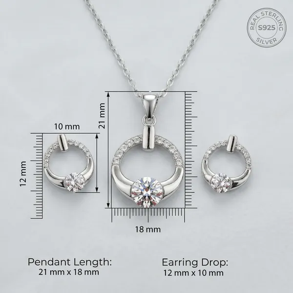 Aurelia_Silver_Pendant_Set_With_Earrings_For_Women_