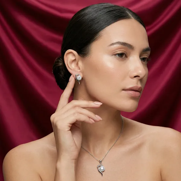Aria_Silver_Chain_With_Earrings__For_Women