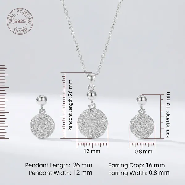 Oria_Silver_Chain_With_Earrings__For_Women