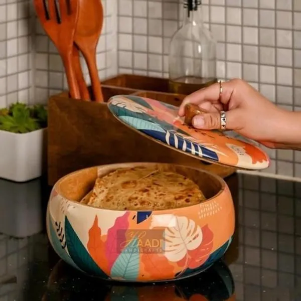 Multicolour_Wooden_Chapati_Box_For_Home_And_Kitchen
