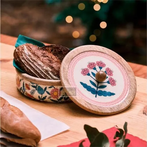Multicolour_Wooden_Chapati_Box_For_Home_And_Kitchen