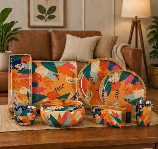 Multicolour_Wooden_Wooden_Serving_Set_For_Home_And_Kitchen