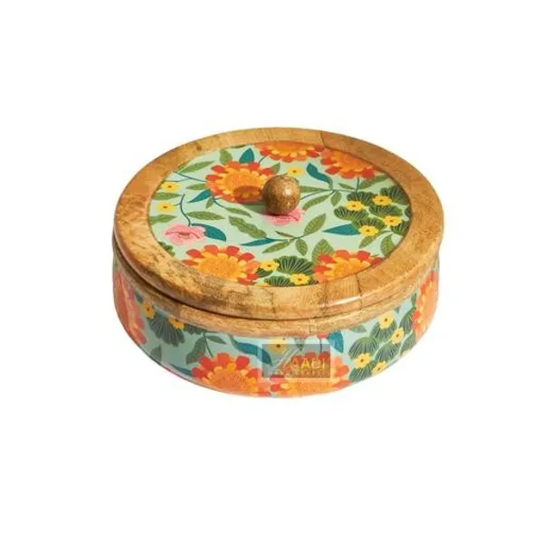 Multicolour_Wooden_Chapati_Box_For_Home_And_Kitchen