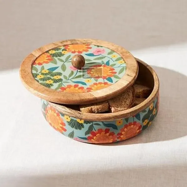 Multicolour_Wooden_Chapati_Box_For_Home_And_Kitchen