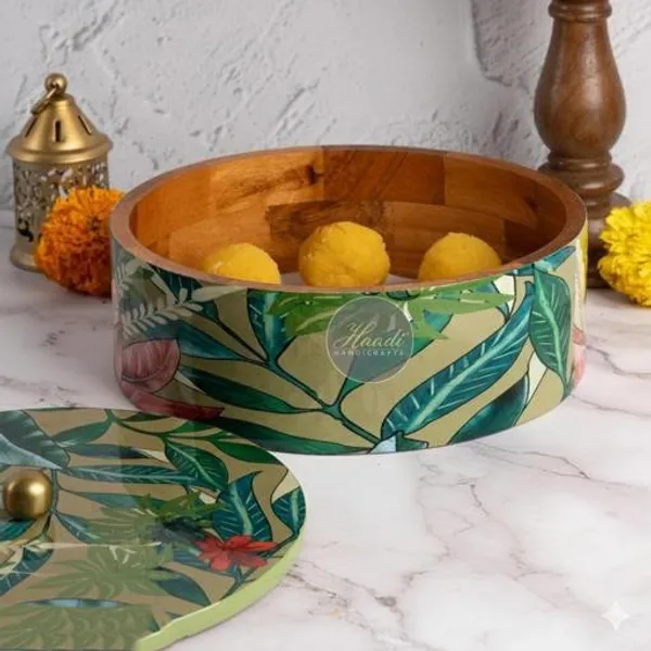 Multicolour_Wooden_Chapati_Box_For_Home_And_Kitchen