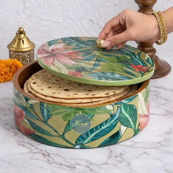 Multicolour_Wooden_Chapati_Box_For_Home_And_Kitchen