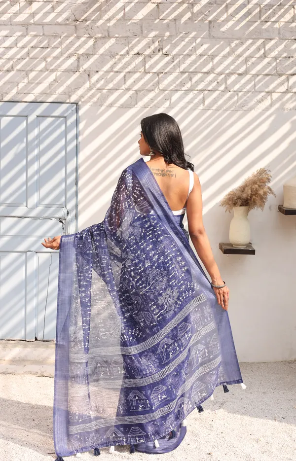 Blue_Chanderi_Cotton_Saree