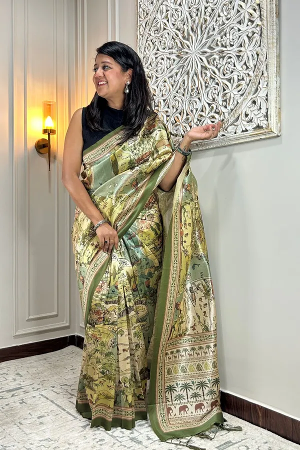 Green_Cotton_Silk_Saree