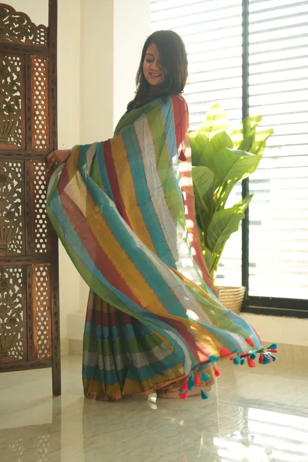 Multicolor_Mul_Cotton_Saree