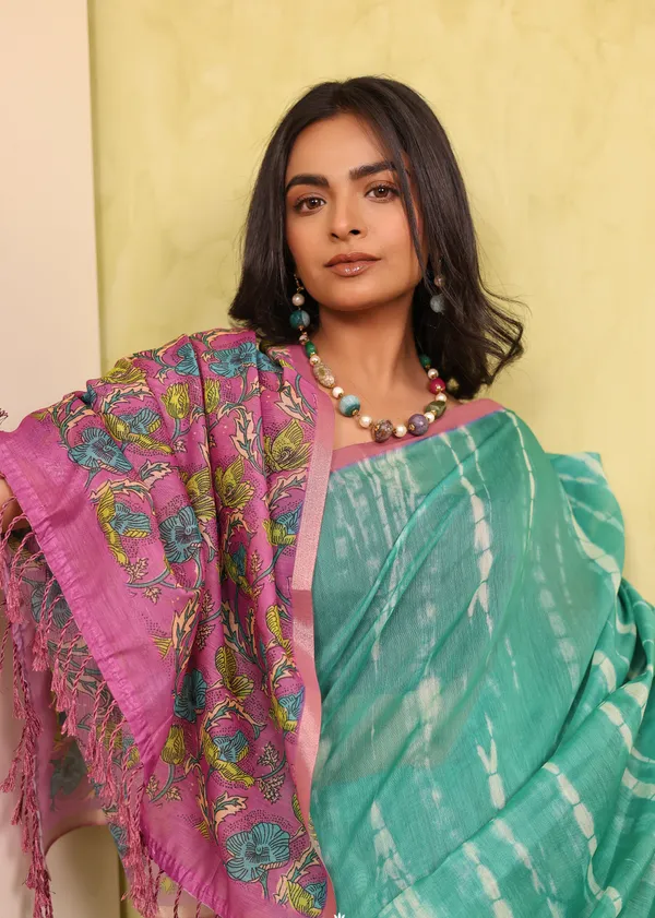 Blue_And_Pink_Chanderi_Cotton_Saree