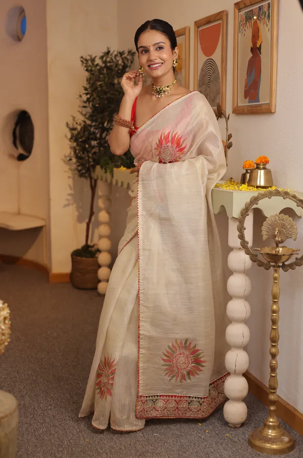 White_And_Red_Kota_Doria_Saree