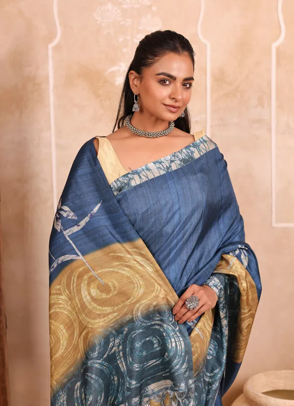 Navy_Blue_Handloom_Chanderi_Saree