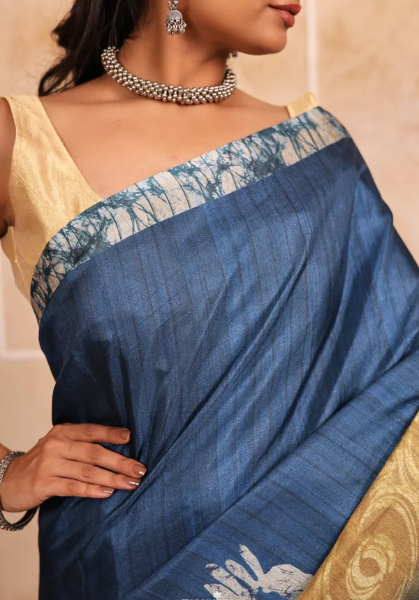 Navy_Blue_Handloom_Chanderi_Saree