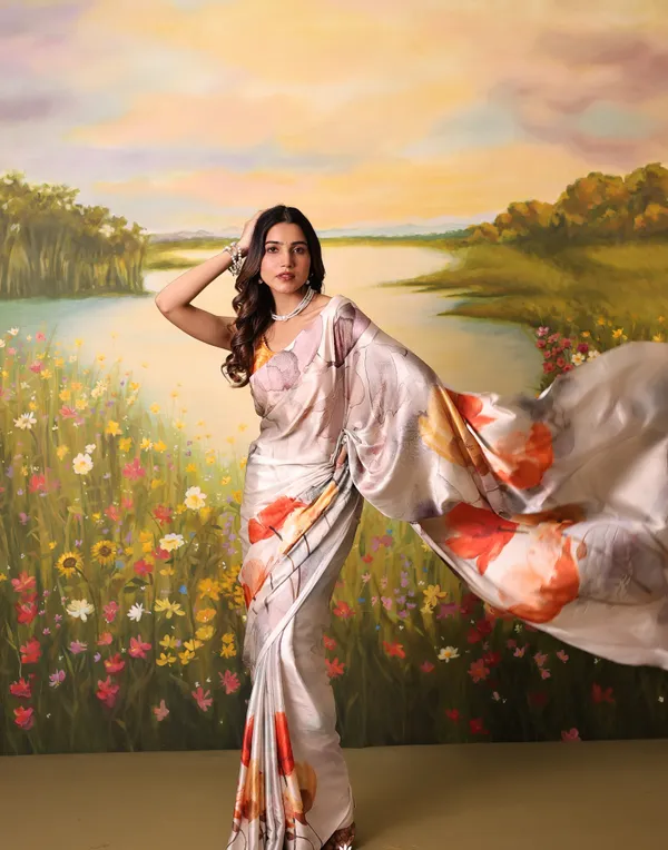 Beige_Modal_Silk_Saree