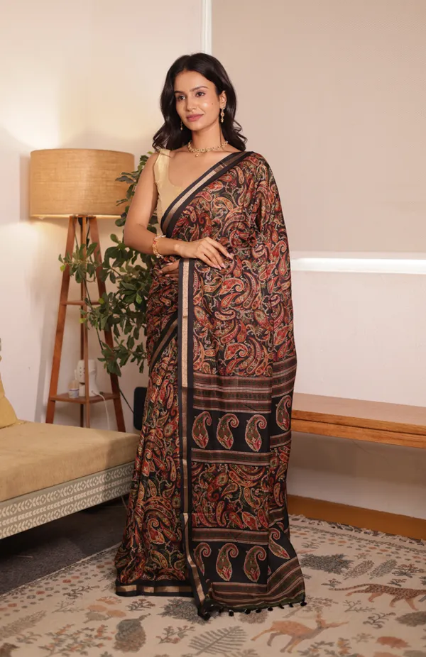 Black_Chanderi_Cotton_Saree