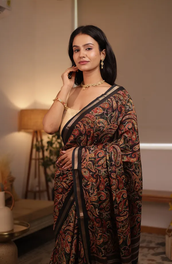 Black_Chanderi_Cotton_Saree