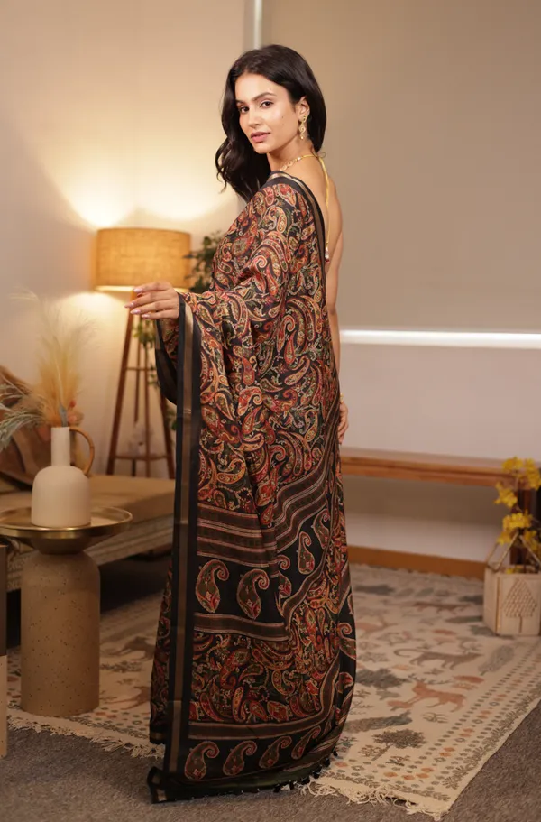 Black_Chanderi_Cotton_Saree