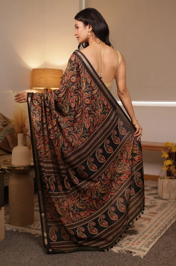 Black_Chanderi_Cotton_Saree
